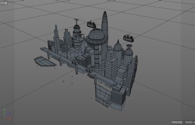 游戏手柄形状的城区规划,创意建筑场景