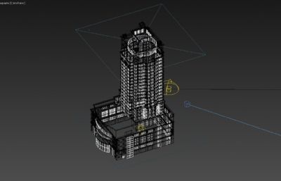 江苏综艺大厦3D模型