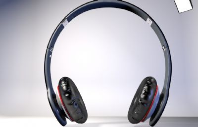 耳机OBJ模型,Beats耳机
