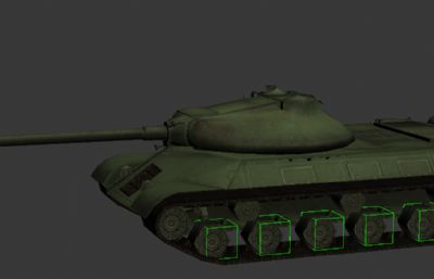 二战苏联IS-3重型坦克3D模型