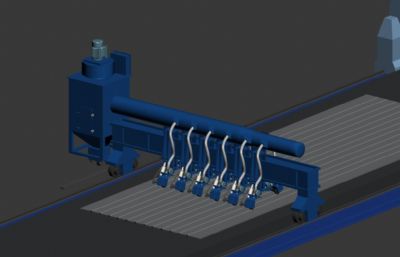 板单元焊接机器3D模型