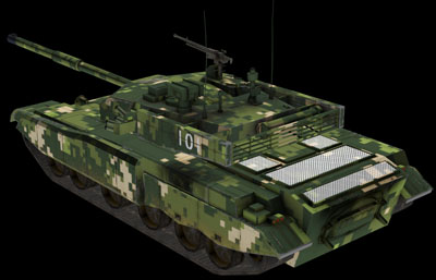 99坦克森林迷彩风格3D模型