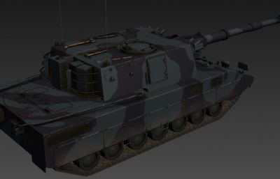 帕尔玛莉亚（Palmaria）坦克3D模型,次世代贴图
