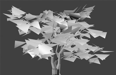 低模树3D模型白模