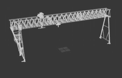 起重机,龙门吊,吊装设备3D模型