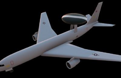 美国E-767预警机3D模型
