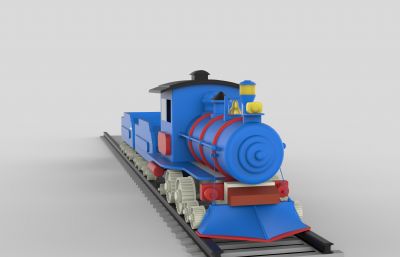 小火车,卡通运货小火车3DM模型