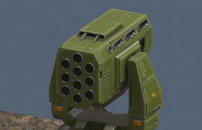 次时代导弹炮台3D模型