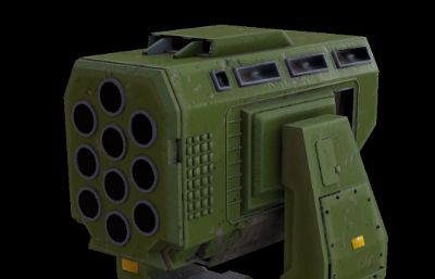 次时代导弹炮台3D模型
