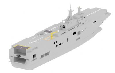 法国海军西北风级两栖攻击舰3D模型