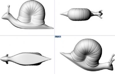 蜗牛STL模型
