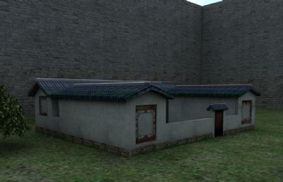 古代平民住宅maya,高清晰贴图版