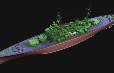 英国皇家海军乔治五世国王级战列舰3D模型