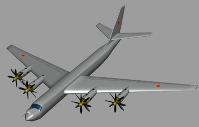 俄罗斯空军图-95轰炸机3D模型