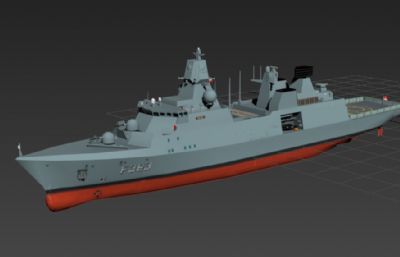 丹麦皇家海军休特菲尔德级护卫舰3D模型