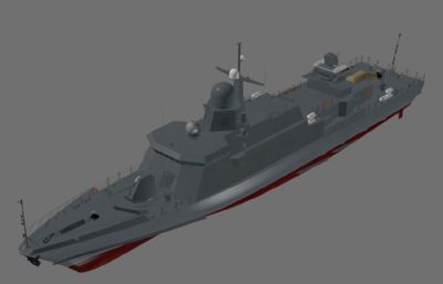 俄罗斯海军22800型护卫舰3D模型