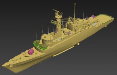 英国皇家海军21型护卫舰3D模型