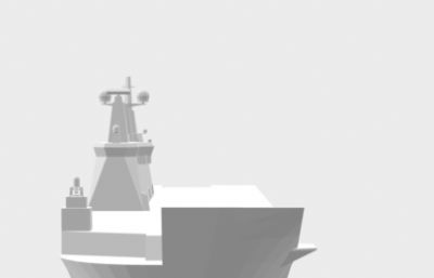 土耳其海军阿纳多卢号两栖攻击舰STL模型（没有吊车）