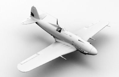意大利空军g-55战斗机OBJ模型