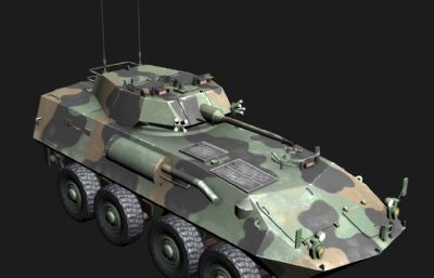 瑞典食人鱼装甲车3D模型