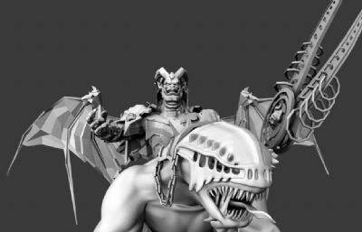 怪物军团首领maya模型