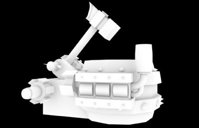 锤子,碾碎器maya2018模型