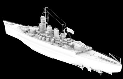 意大利王国海军加维内托级战列舰3D模型