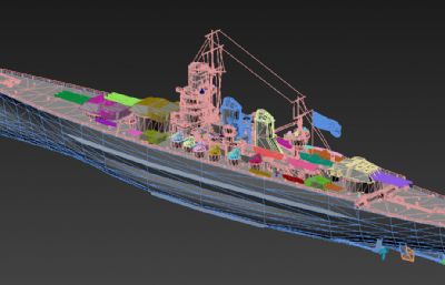 意大利王国海军加维内托级战列舰3D模型