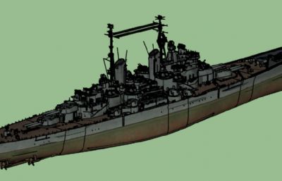 皇家海军前卫号战列舰su模型