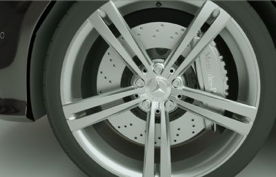 奔驰AMG A级轿车汽车C4D模型