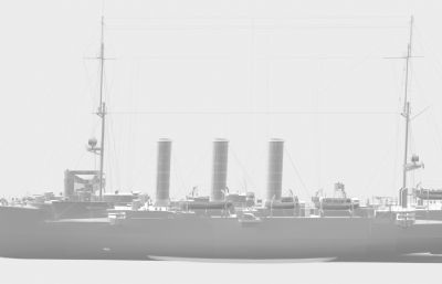 德累斯顿号轻巡洋舰OBJ模型