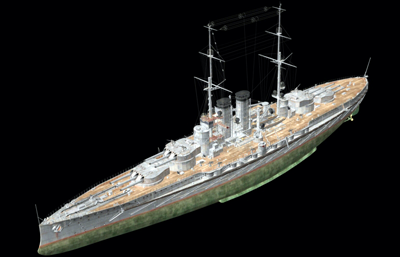 奥匈帝国海军联合力量级战列舰OBJ模型