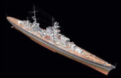 欧根亲王号重巡洋舰obj模型