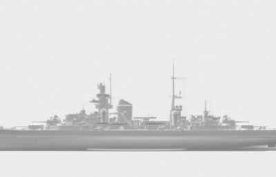 欧根亲王号重巡洋舰obj模型