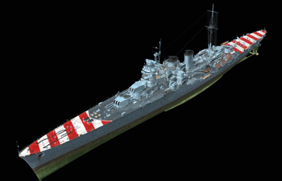 阿布鲁兹公爵号重巡洋舰OBJ模型