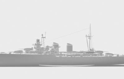 阿布鲁兹公爵号重巡洋舰OBJ模型