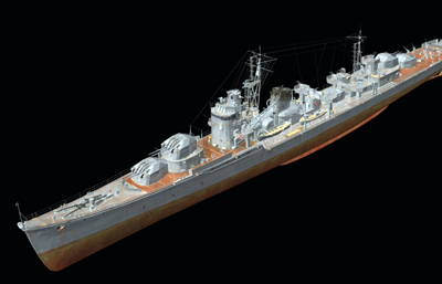 秋月号驱逐舰OBJ模型