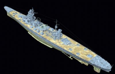 b65型大型巡洋舰OBJ模型