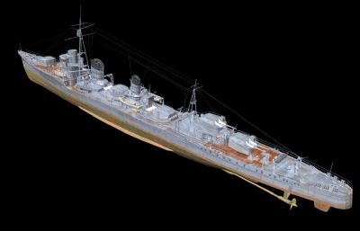 阳炎号驱逐舰OBJ模型