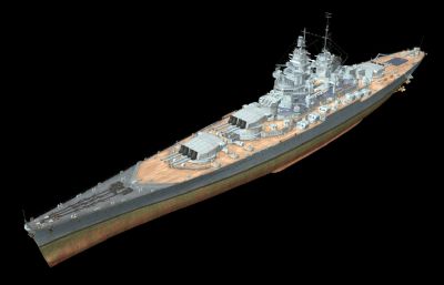 阿尔萨斯号战列舰OBJ模型