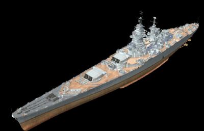 黎塞留号战列舰OBJ模型