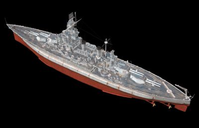 科罗拉多号战列舰OBJ模型
