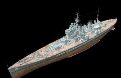 英王乔治五世号战列舰OBJ模型