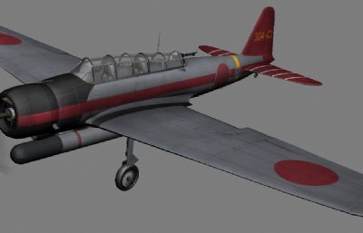 b5n九七式舰载鱼雷轰炸机OBJ模型,有max格式,有贴图,贴图需要自己调整