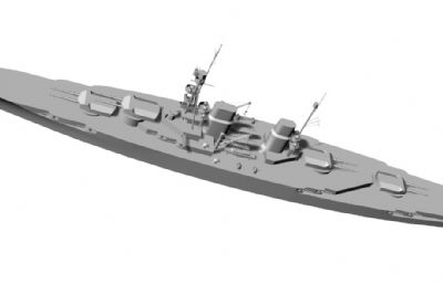 gk-3型战列巡洋舰STL模型