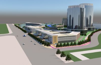 新疆科技创新园su模型