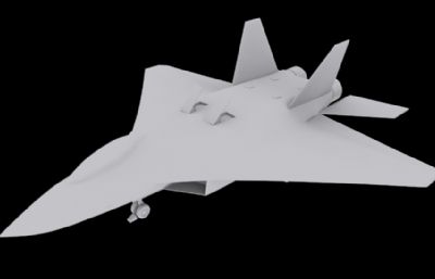 J-18战机3D模型白模
