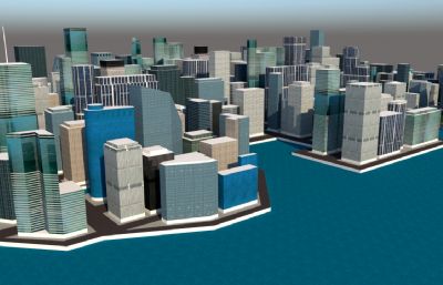 商业中心,城市简易规划图设计su模型