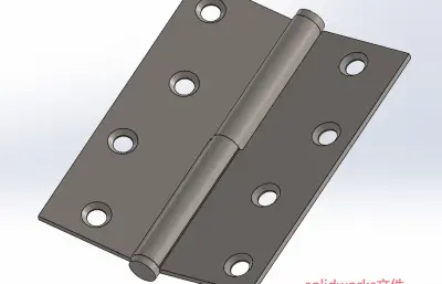 4寸铰链+CL201铰链组合solidworks模型