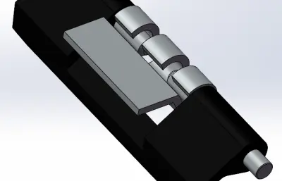 4寸铰链+CL201铰链组合solidworks模型